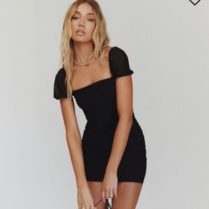 Princess Polly Charvi Mini Dress Black